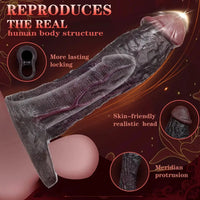 7.48in Realistic Penis Sleeve Wearable Hollow Realistic Veins Dildo Cover