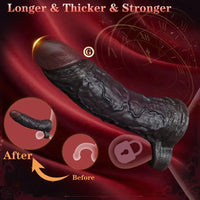 7.48in Realistic Penis Sleeve Wearable Hollow Realistic Veins Dildo Cover