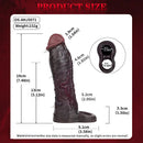 7.48in Realistic Penis Sleeve Wearable Hollow Realistic Veins Dildo Cover