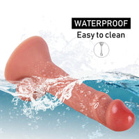 7.48in Realistic Quality Silicone Big Sucker Dildo Anal Sex Toy