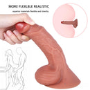 7.48in Realistic Quality Silicone Big Sucker Dildo Anal Sex Toy