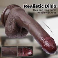 7.48in Realistic Silicone Cock Dildo Real Natural Touch For G-spot Stimulation