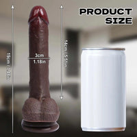7.48in Realistic Silicone Cock Dildo Real Natural Touch For G-spot Stimulation