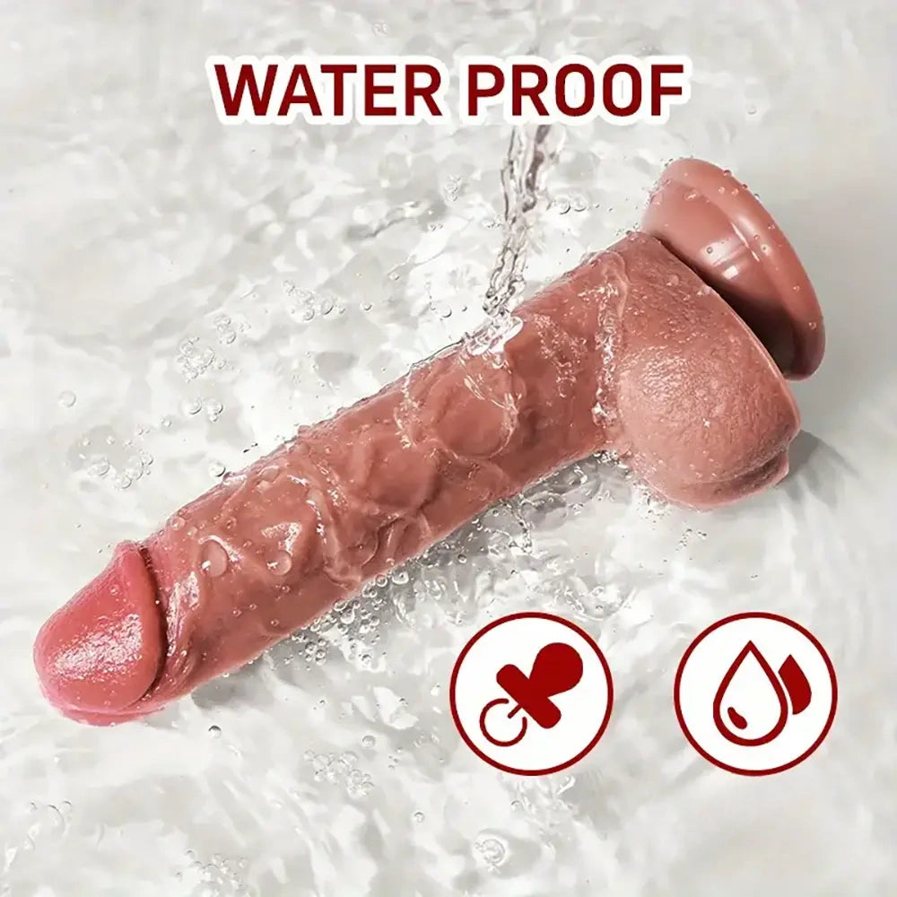 7.48in Realistic Silicone Soft Dildo For Female Male Love Pleasure Sex