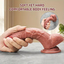 7.48in Realistic Silicone Soft Dildo For Female Male Love Pleasure Sex