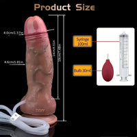 7.48in Realistic Silicone Soft Squirting Women Dildo With Suction Cup