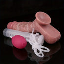 7.48in Realistic Squirting Silicone Curved Dildo With Water Spray