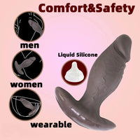 7.48in Realistic Texture T-base Anal Plug Dildo Anal Dilator Stimulation Toy