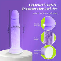 7.48in Silicone Body-Safe Soft Real Dildo For Adults G-Spot Stimulation