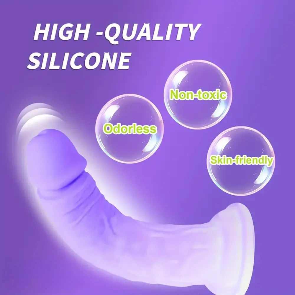 7.48in Silicone Body-Safe Soft Real Dildo For Adults G-Spot Stimulation