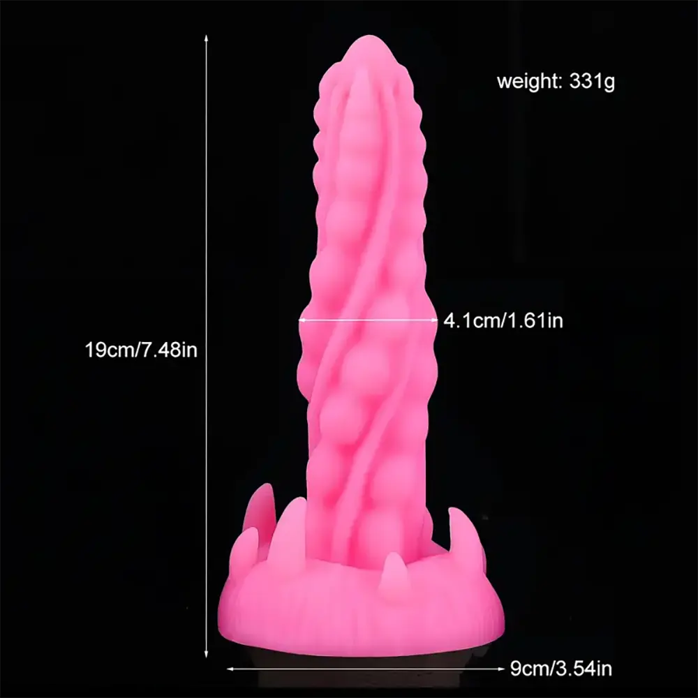 7.48in Silicone Butt Plug Monster Dildo With Suction Cup For Beginners