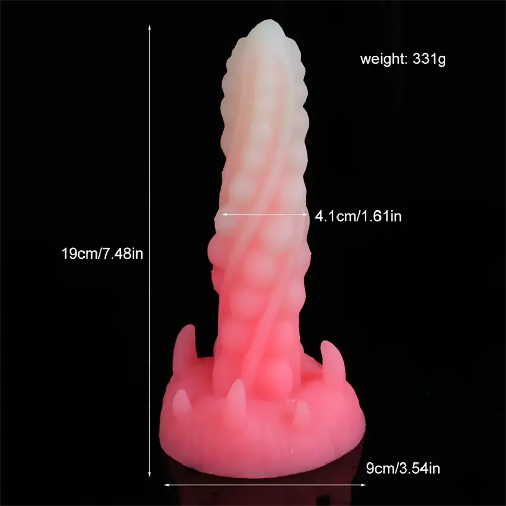 7.48in Silicone Butt Plug Monster Dildo With Suction Cup For Beginners