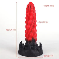 7.48in Silicone Butt Plug Monster Dildo With Suction Cup For Beginners