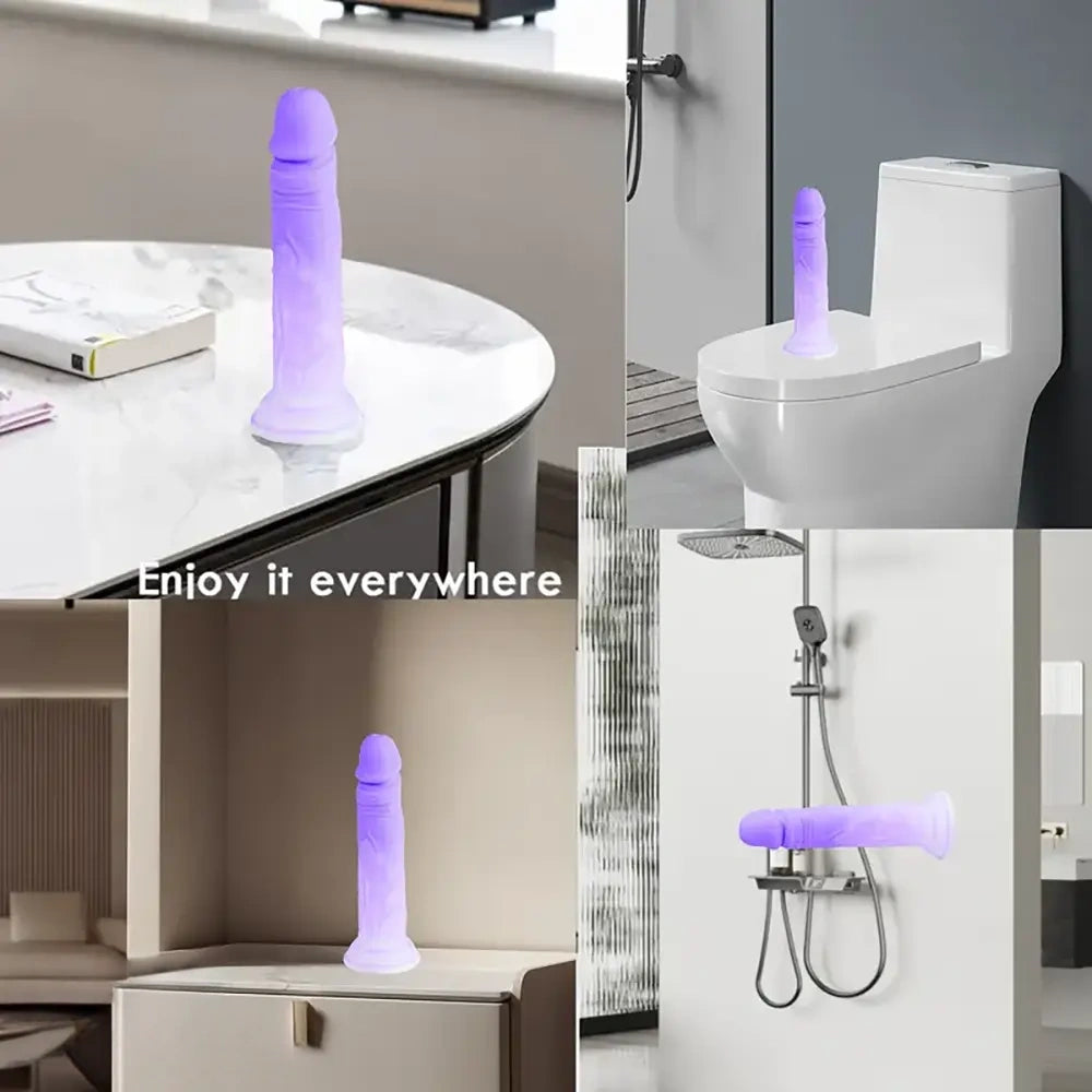 7.48in Silicone Dildo Masturbator Sex Toy Soft Realistic Adult Sex Toy