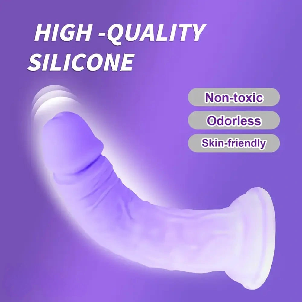 7.48in Silicone Dildo Masturbator Sex Toy Soft Realistic Adult Sex Toy