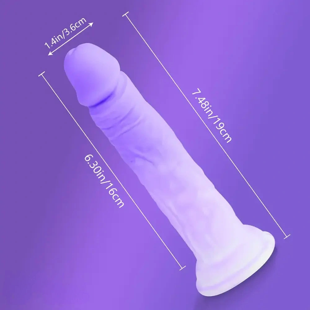 7.48in Silicone Dildo Masturbator Sex Toy Soft Realistic Adult Sex Toy