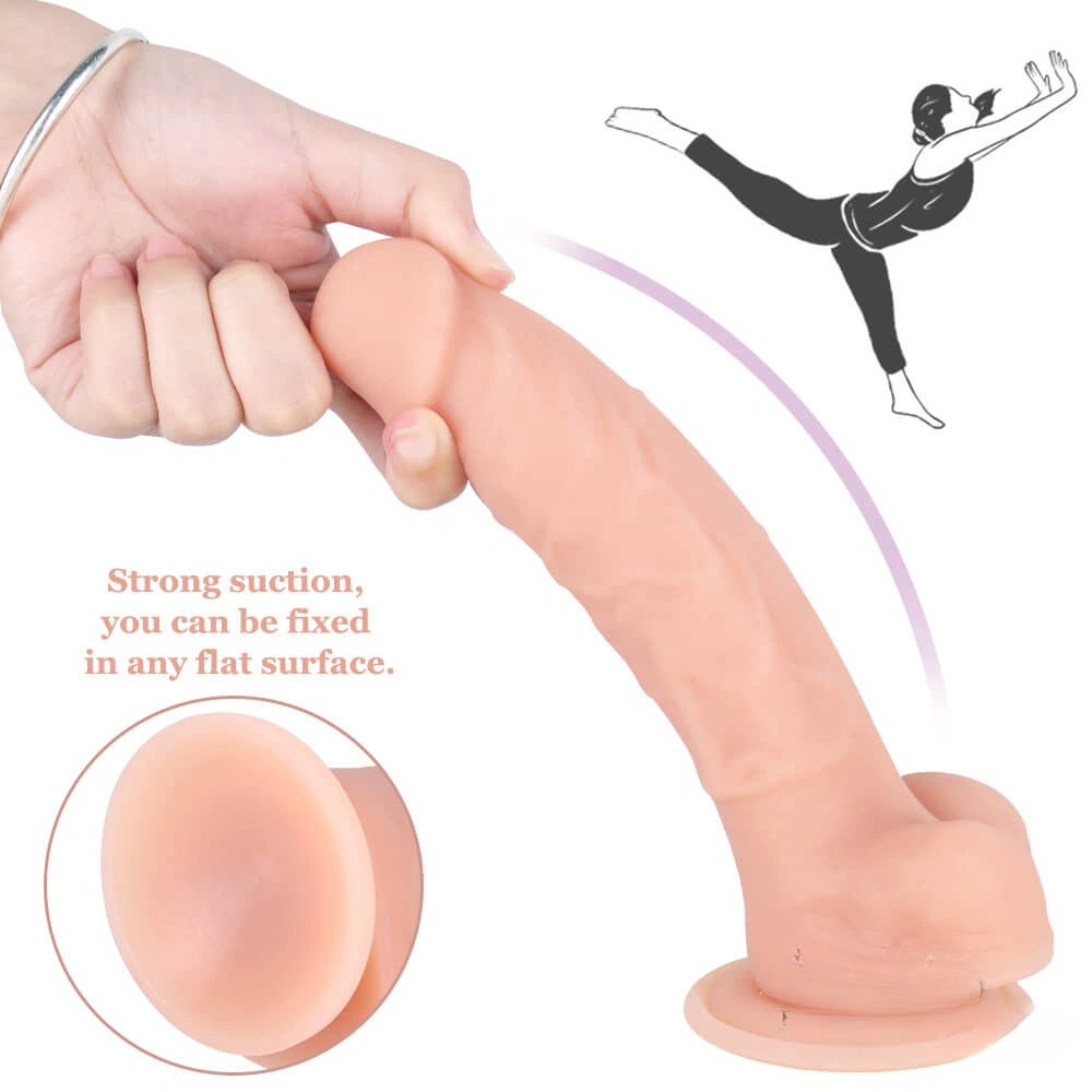 7.48in Silicone Middle Size Dildo Sex Toy For Masturbation