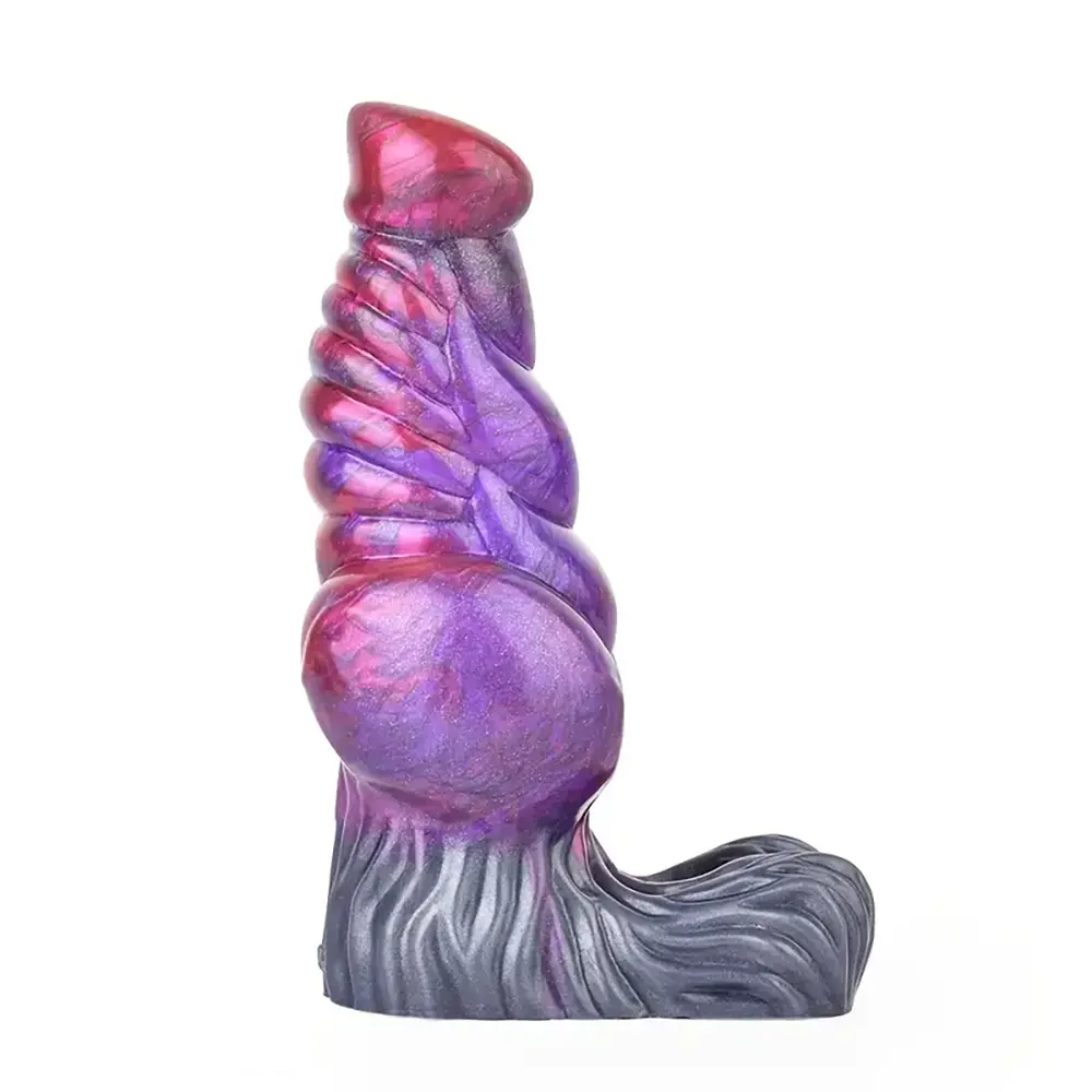 7.48in Silicone Penis Sleeve With Cock Ring Fantasy Animal Hollow Dildo