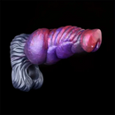7.48in Silicone Penis Sleeve With Cock Ring Fantasy Animal Hollow Dildo