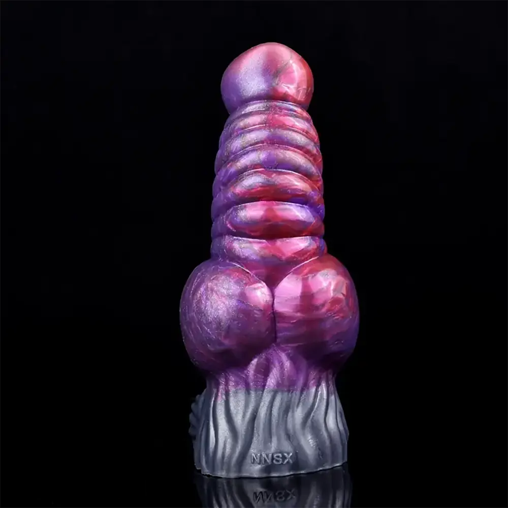 7.48in Silicone Penis Sleeve With Cock Ring Fantasy Animal Hollow Dildo