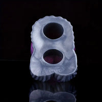 7.48in Silicone Penis Sleeve With Cock Ring Fantasy Animal Hollow Dildo