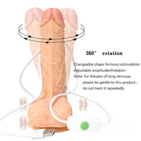 7.48in Soft Reel Feel Swing Vibrating Dildo For Adult Women