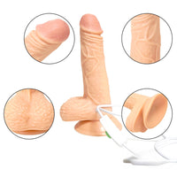 7.48in Soft Reel Feel Swing Vibrating Dildo For Adult Women