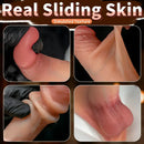 7.48in Solid Penis Strap Dildo Panty Sliding Skin Foreskin Dildo Cock Toy