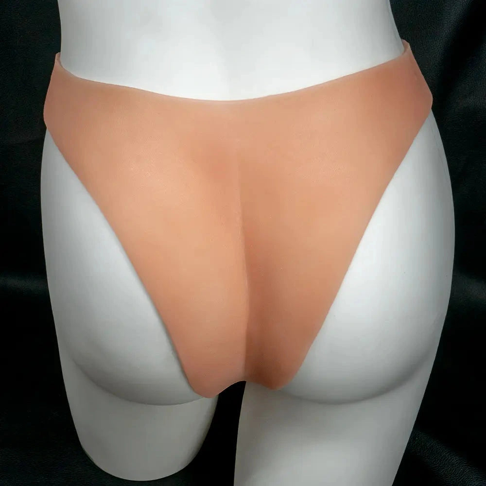 7.48in Solid Penis Strap Dildo Panty Sliding Skin Foreskin Dildo Cock Toy