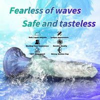 7.48in Special-shaped Silicone Metallic Dog Pendant Knot Dildo Massager
