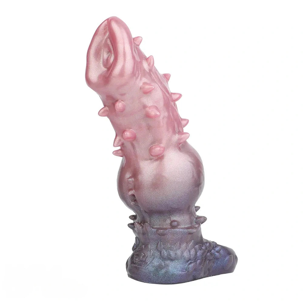 7.48in Spiked Fantasy Penis Sleeve With Cock Ring Dildo For Enhancement
