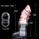 7.48in Spiked Fantasy Penis Sleeve With Cock Ring Dildo For Enhancement
