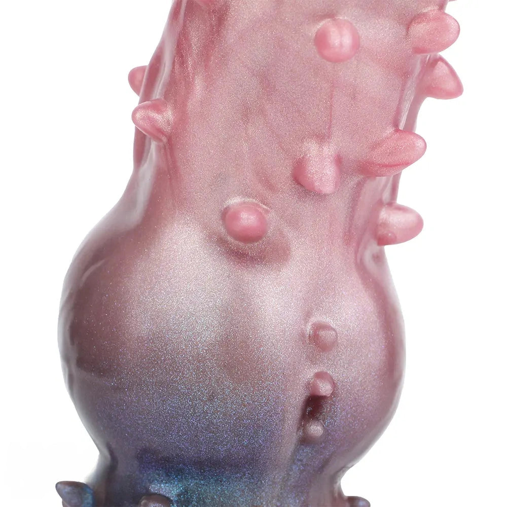 7.48in Spiked Fantasy Penis Sleeve With Cock Ring Dildo For Enhancement