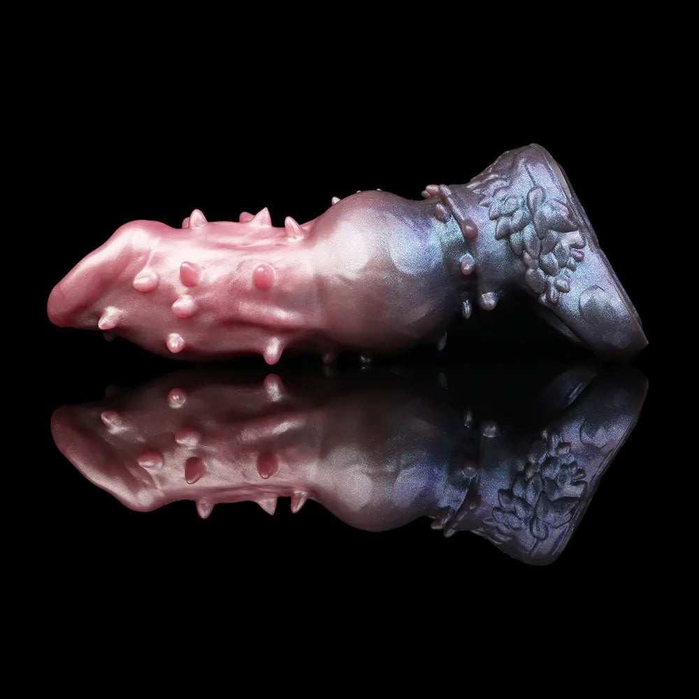 7.48in Spiked Fantasy Penis Sleeve With Cock Ring Dildo For Enhancement