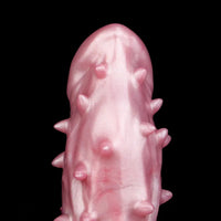 7.48in Spiked Fantasy Penis Sleeve With Cock Ring Dildo For Enhancement