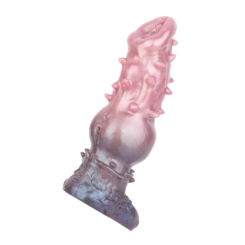7.48in Spiked Fantasy Penis Sleeve With Cock Ring Dildo For Enhancement