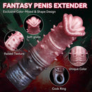 7.48in Spiked Horse Cock Sleeve Dildo Fantasy Penis Extender Sex Toy