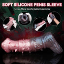 7.48in Spiked Horse Cock Sleeve Dildo Fantasy Penis Extender Sex Toy