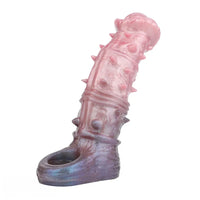 7.48in Spiked Horse Cock Sleeve Dildo Fantasy Penis Extender Sex Toy