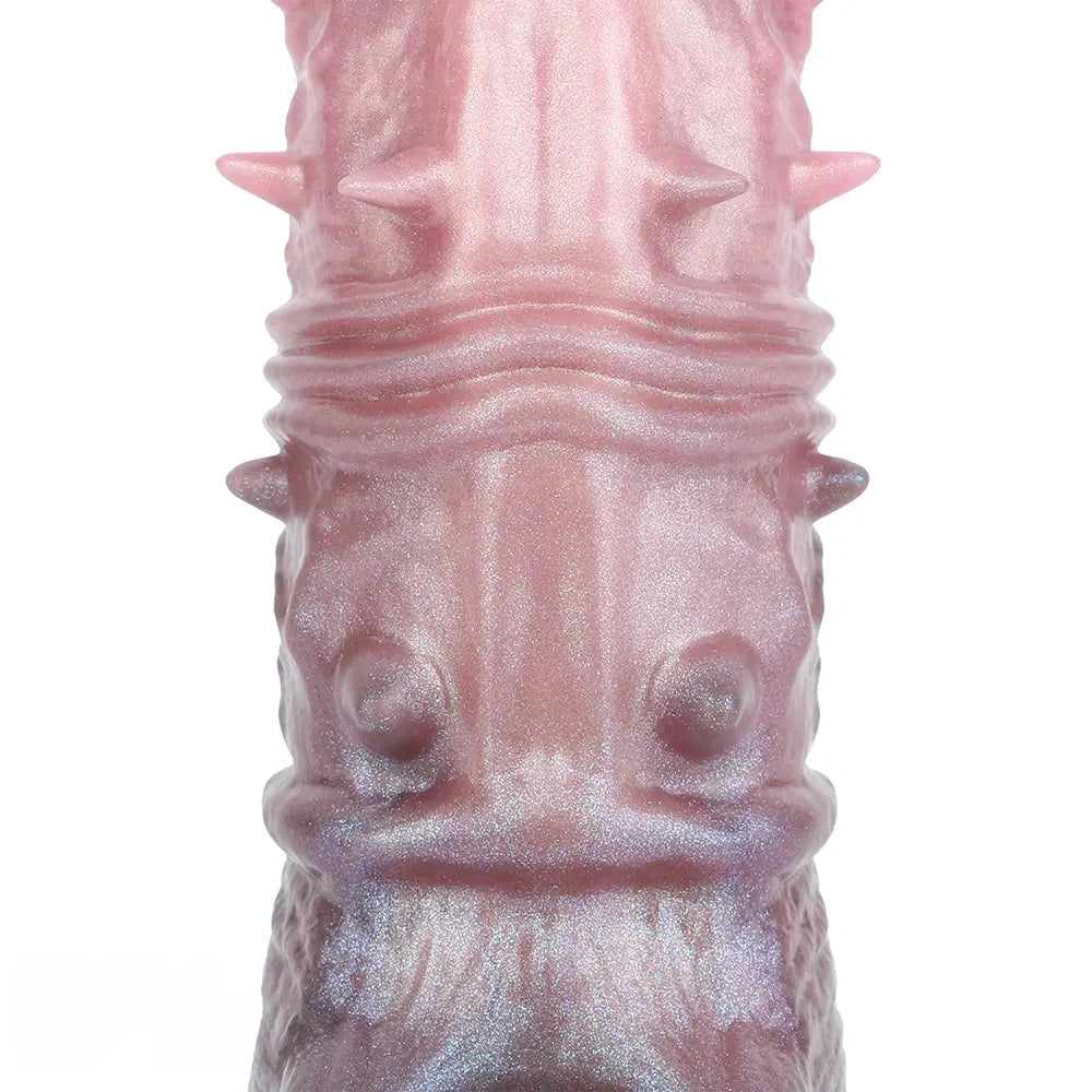 7.48in Spiked Horse Cock Sleeve Dildo Fantasy Penis Extender Sex Toy