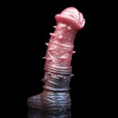 7.48in Spiked Horse Cock Sleeve Dildo Fantasy Penis Extender Sex Toy