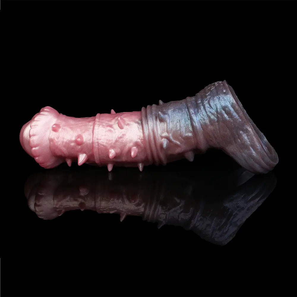 7.48in Spiked Horse Cock Sleeve Dildo Fantasy Penis Extender Sex Toy