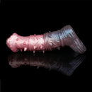 7.48in Spiked Horse Cock Sleeve Dildo Fantasy Penis Extender Sex Toy