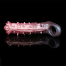7.48in Spiked Horse Cock Sleeve Dildo Fantasy Penis Extender Sex Toy