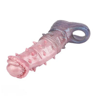 7.48in Spiked Horse Cock Sleeve Dildo Fantasy Penis Extender Sex Toy
