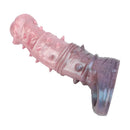 7.48in Spiked Horse Cock Sleeve Dildo Fantasy Penis Extender Sex Toy