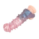 7.48in Spiked Horse Cock Sleeve Dildo Fantasy Penis Extender Sex Toy