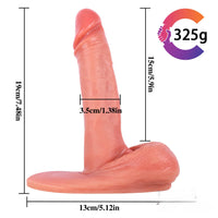 7.48in Stick On Wall Dildo With Big Powerful Sucker