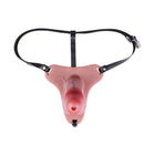 7.48in Strap on Hollow Soft Silicone Cock Cage Dildo For Chastity Cock