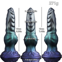 7.48in Strap on Monster Dog Knot Silicone Dildo Vaginal G-spot Cock